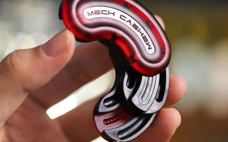 Magnetic Cashew Push Slider EDC Fidget Spinner Toy
