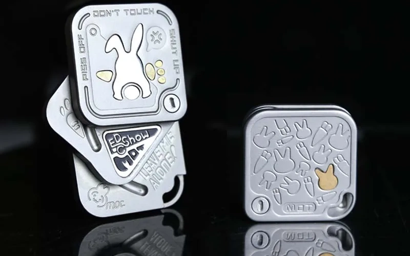 Magnetic Side Push Metal Fidget Spinner Toy