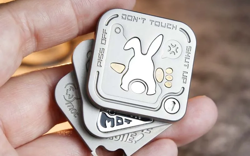 Magnetic Side Push Metal Fidget Spinner Toy