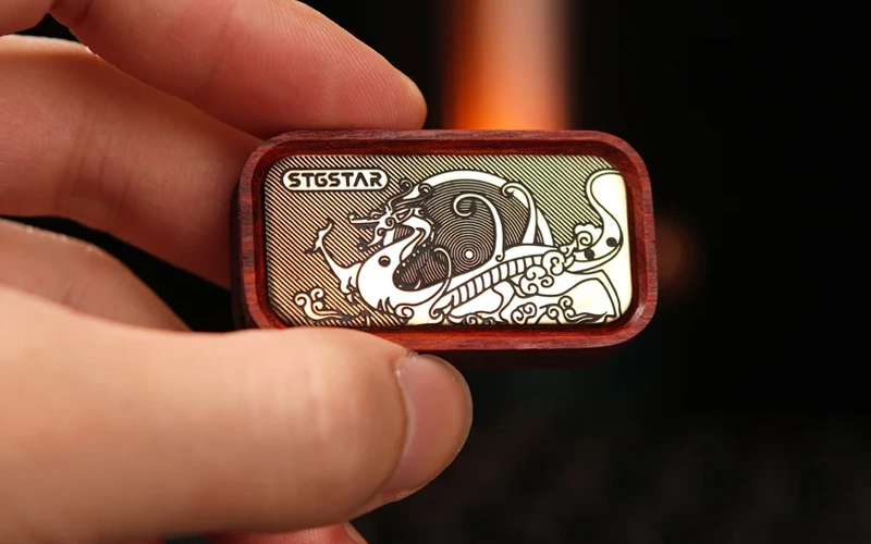 Magnetic Wooden EDC Push Card Fidget Toy