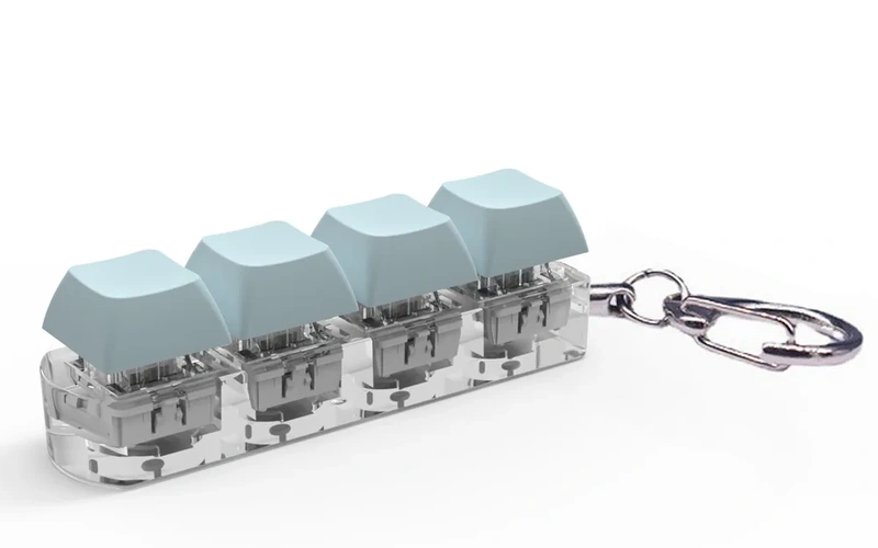 Mechanical Keyboard Keycap Fidget Toy Stress Relief Keychain