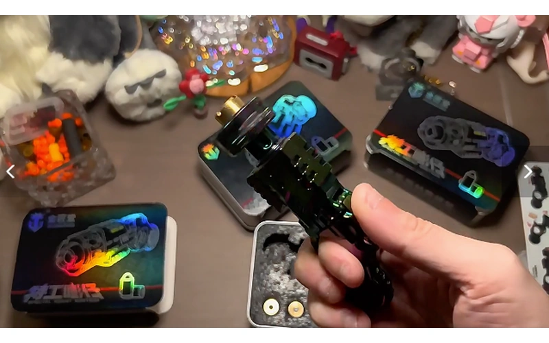 Metal Alloy Shell Ejecting Pistol Stress Relief Toy