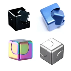 metal cube spinner fidget toy for adults banner 2