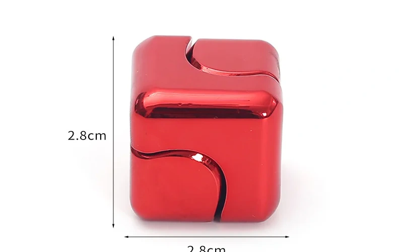 Metal Cube Spinner Fidget Toy for Adults