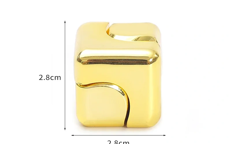 Metal Cube Spinner Fidget Toy for Adults