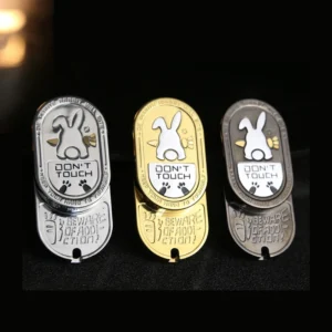 metal edc fidget slider rabbit stress relief banner 3