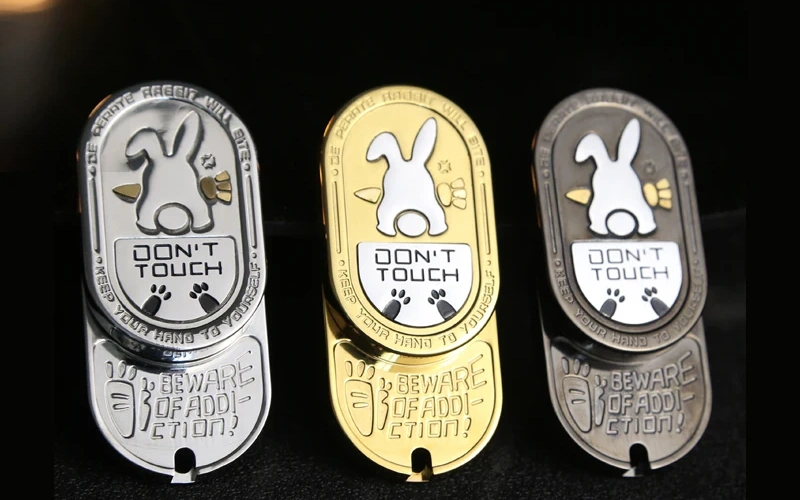 metal edc fidget slider rabbit stress relief feature 2