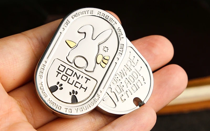 metal edc fidget slider rabbit stress relief feature 3