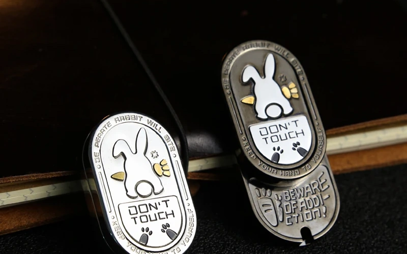 metal edc fidget slider rabbit stress relief feature 4
