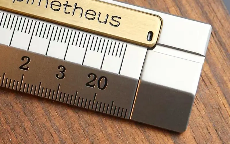 Metal EDC Ruler Slider Fidget Stress Toy
