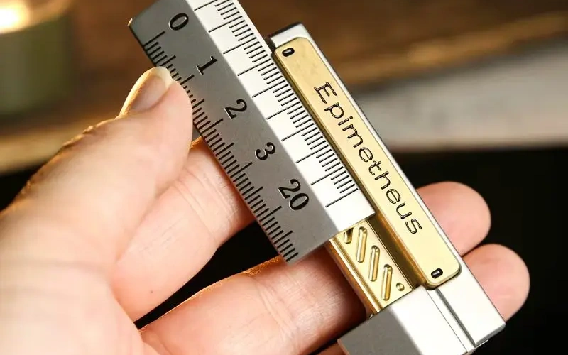 Metal EDC Ruler Slider Fidget Stress Toy