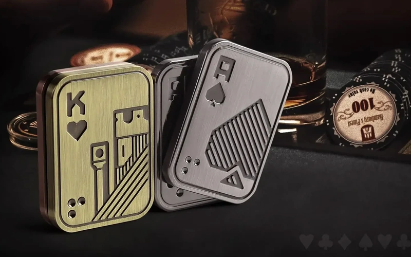 Metal Magnetic Poker Fidget Slider Adult EDC Toy