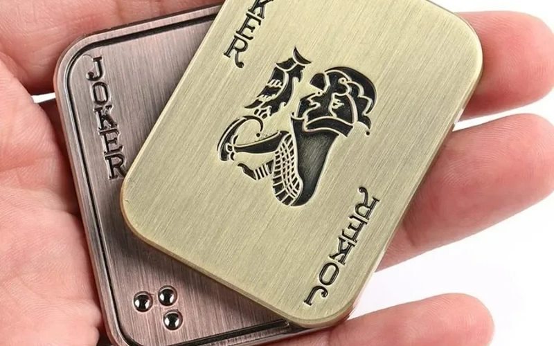 Metal Magnetic Poker Fidget Slider Adult EDC Toy