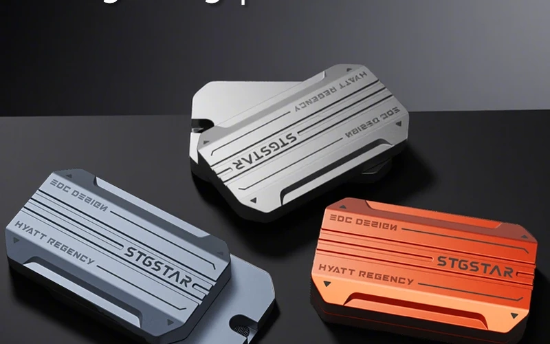 Metal Push Pop Fidget Keychain Stress Relief