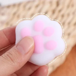 mini cat paw silicone squeeze fidget toy banner 1