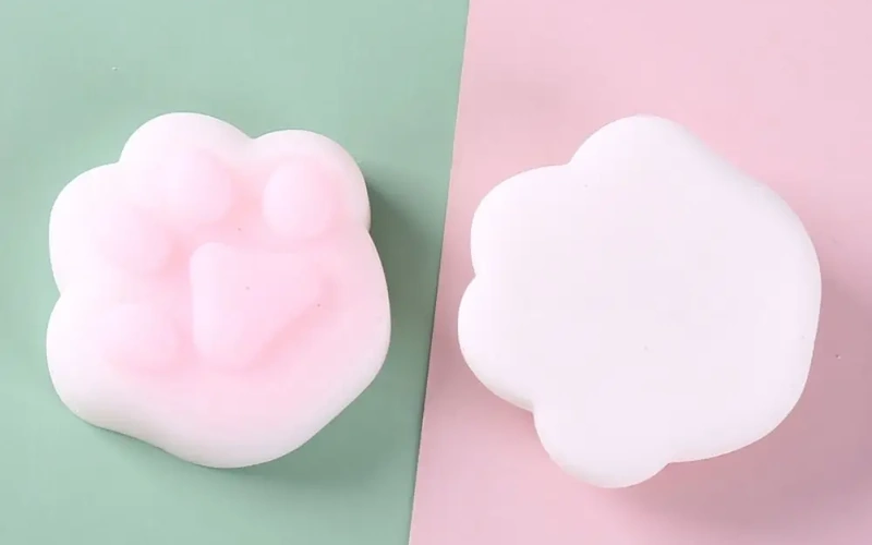 Mini Cat Paw Silicone Squeeze Fidget Toy