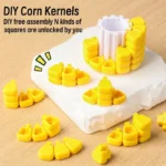 mini corn puzzle keychain building block toy banner 4