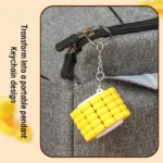 mini corn puzzle keychain building block toy banner 5