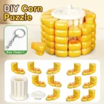mini corn puzzle keychain building block toy banner 6