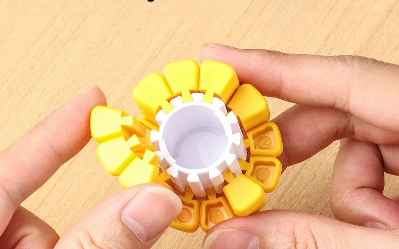 Mini Corn Puzzle Keychain Building Block Toy