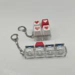 mini mechanical keyboard keychain fidget toy for girls banner 2