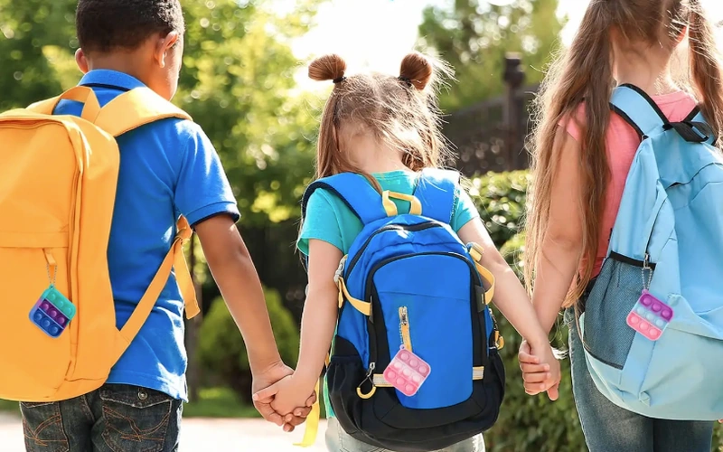 Mini Party Favors Pop Fidget Keychain