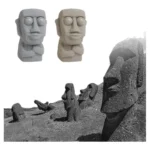 moai statue stress relief toy with funny expression banner 2