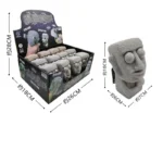 moai statue stress relief toy with funny expression banner 4