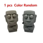 moai statue stress relief toy with funny expression banner 7