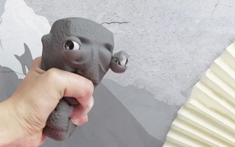 Moai Statue Stress Relief Toy with Funny Expression