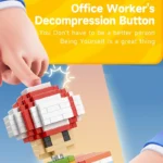 mushroom building blocks stress relief sensory fidget toy banner 5