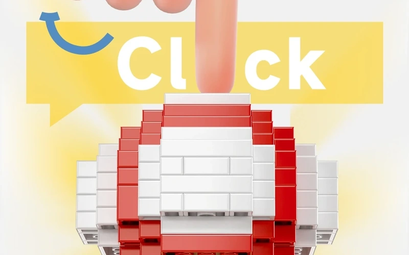 Mushroom Pop Building Blocks Sensory Stress Relief Toy