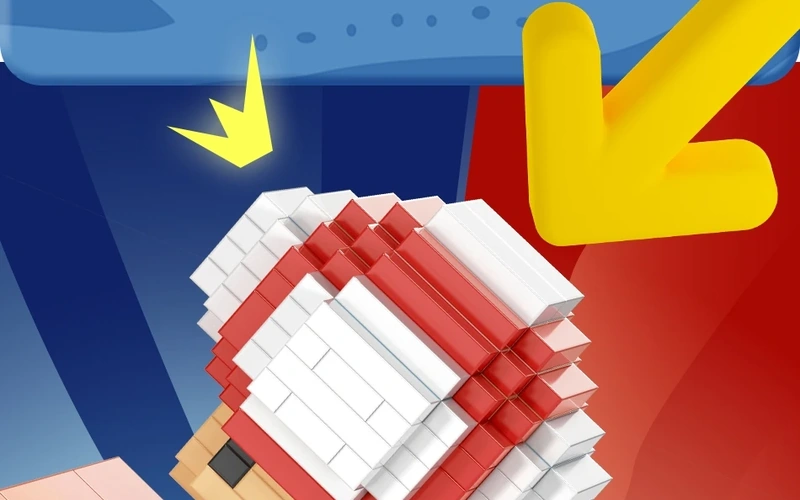 Mushroom Pop Building Blocks Sensory Stress Relief Toy