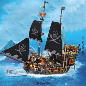 pirate ship building blocks desktop decoration gift banner 2