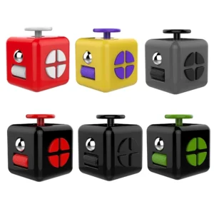 rainbow fidget cube stress relief sensory toy banner 1