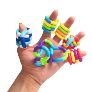 rainbow tangle rope twist sensory fidget toy banner 1