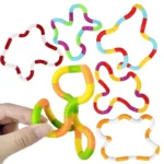 rainbow tangle rope twist sensory fidget toy banner 3