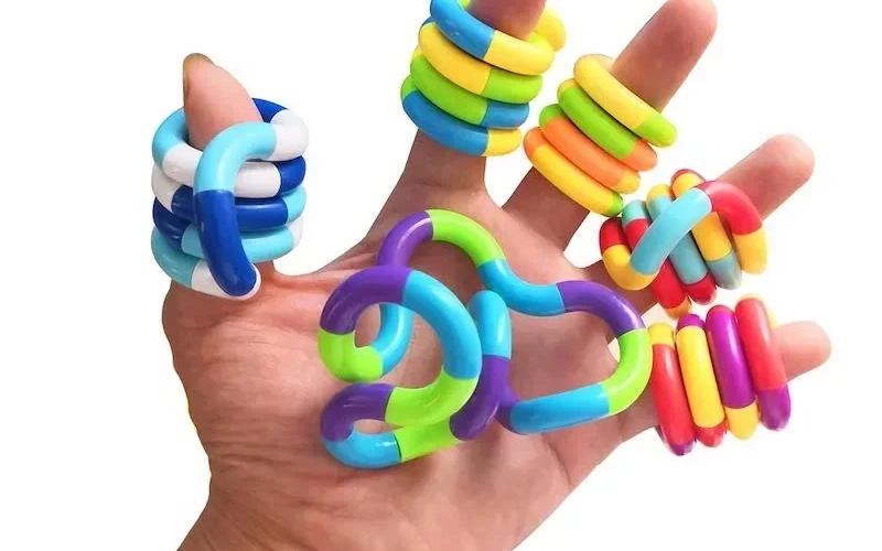 Rainbow Tangle Rope Twist Sensory Fidget Toy