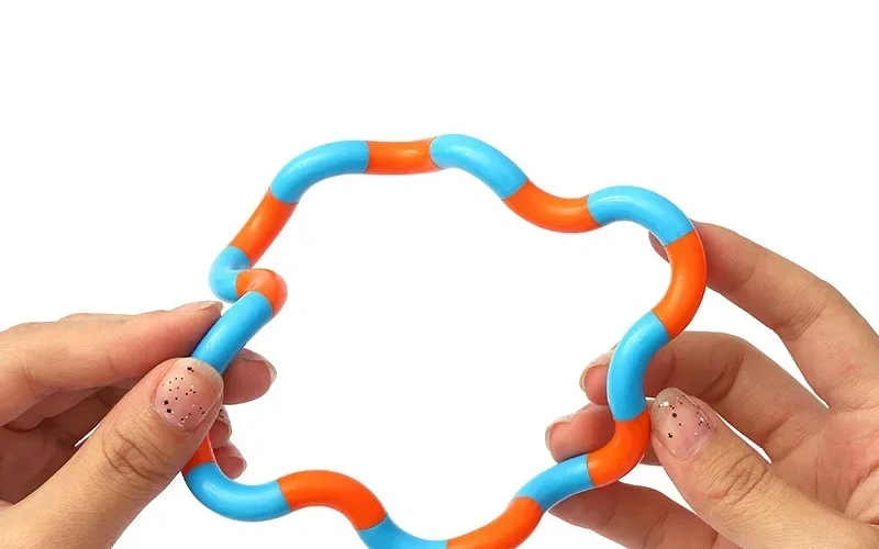 Rainbow Tangle Rope Twist Sensory Fidget Toy
