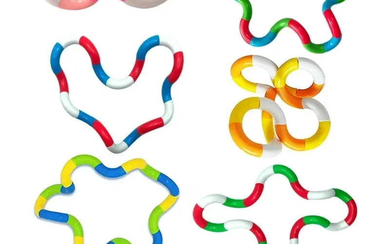 Rainbow Tangle Rope Twist Sensory Fidget Toy