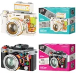 retro camera building blocks diy model toy banner 3