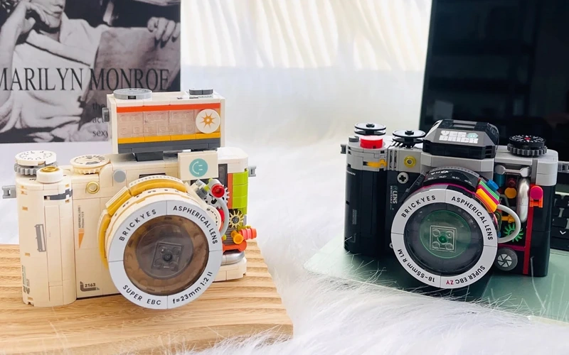 Retro Camera Building Blocks DIY Model Toy