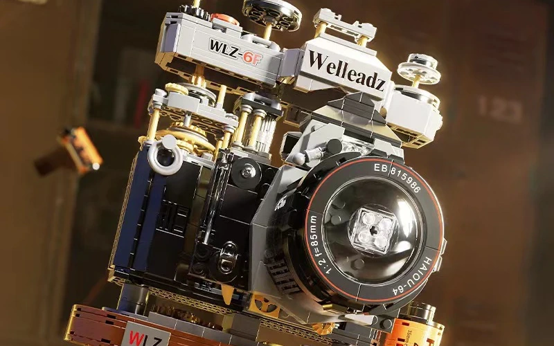 Retro Camera Building Blocks MOC Educational Toy