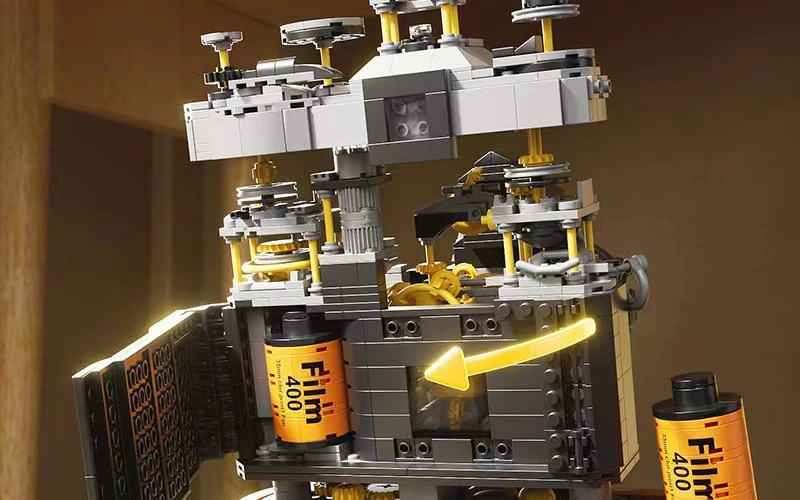 Retro Camera Building Blocks MOC Educational Toy