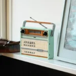 retro transistor radio building blocks educational decor set banner 4