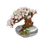 sakura bonsai building blocks diy decorative plant toy banner 6