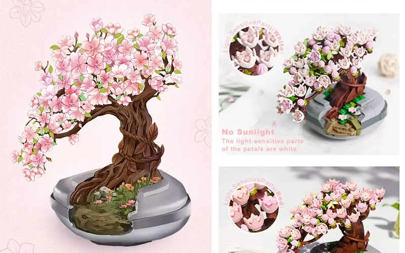 Sakura Bonsai Building Blocks DIY Decorative Plant Toy