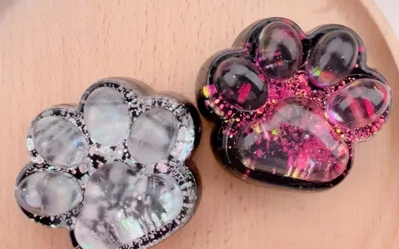 Sequin Cat Paw Squishy Slow Rising Stress Toy