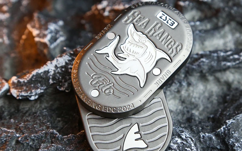 shark edc metal fidget slider stress relief feature 1webp