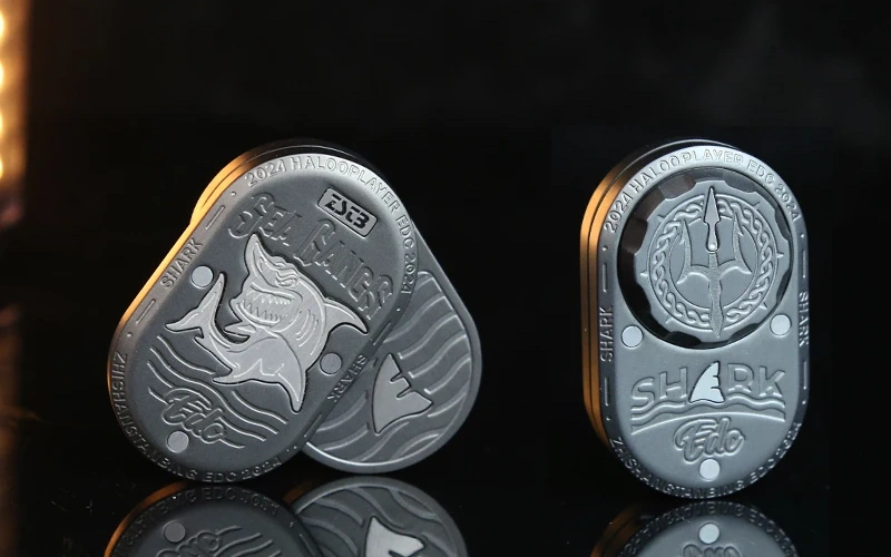 Shark EDC Metal Fidget Slider Stress Relief